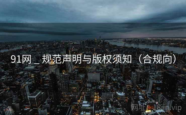 91网 _ 规范声明与版权须知（合规向）